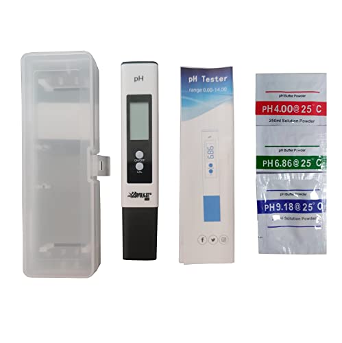 Divolight Water Tester PH Meter, Digital PH Meter 0.01 PH High Accuracy Water Quality Tester with 0-