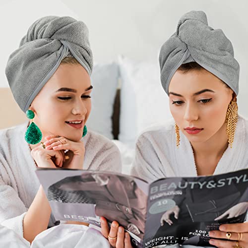 Amazon.com : YoulerTex Microfiber Hair Towel Wrap for Women, 2 Pack 10 inch X 26 inch Super Absorben