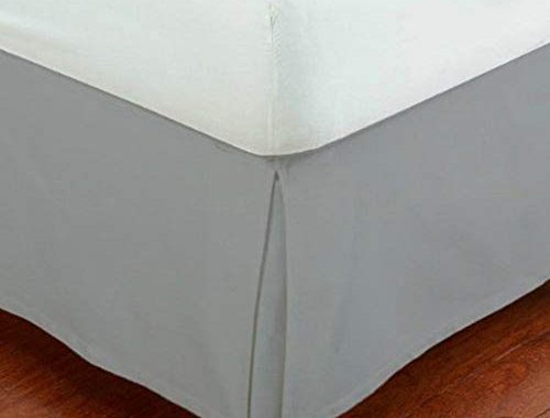 Amazon.com: Linen Plus Queen Size Luxury Tailored Bed Skirt 14" Drop Pleated Styling Dust Ruffled So