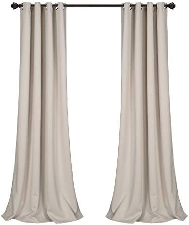 Amazon.com: Lush Decor Insulated Grommet Blackout Curtains Panel Pair, 52"W x 120"L, Wheat : Home &a