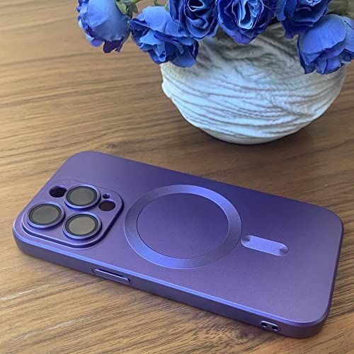 Amazon.com: Greasure Premium Magnetic iPhone 14 Pro Case Purple – Compatible with Magsafe Accessorie