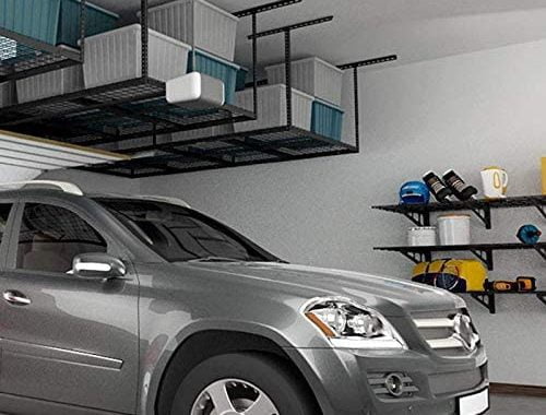 FLEXIMOUNTS 4x8 Overhead Garage Storage Rack, Adjustable Garage Storage Organization Systerm, Heavy