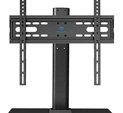 PERLESMITH Universal TV Stand - Table Top TV Stand for 32-55 inch LCD LED TVs - Height Adjustable TV