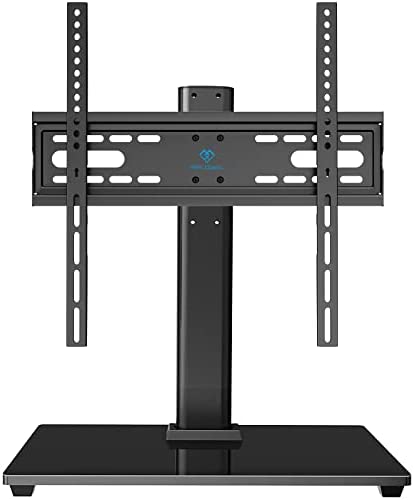 PERLESMITH Universal TV Stand - Table Top TV Stand for 32-55 inch LCD LED TVs - Height Adjustable TV
