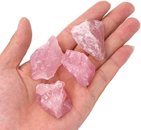 Amazon.com: UFEEL 1 lb Bulk Rough Rose Quartz Crystal for Tumbling, Cabbing, Polishing - Large 1" Na