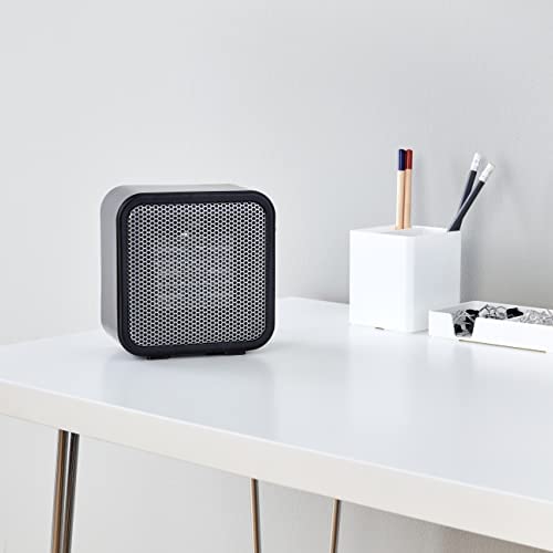 Amazon Basics 500-Watt Ceramic Small Space Personal Mini Heater - Black