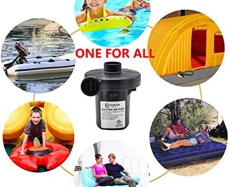 Amazon.com: BOMPOW Electric Air Pump for Inflatables Air Mattress Pump Air Bed Pool Toy Raft Boat Qu