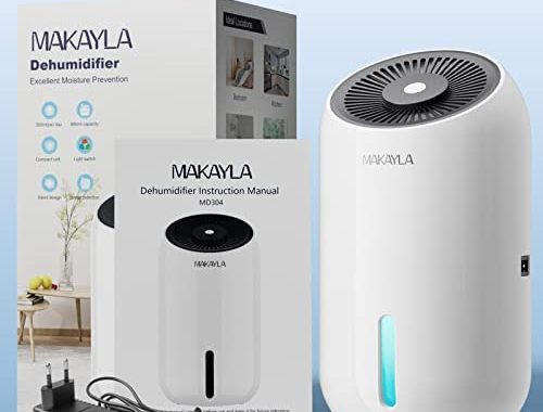Amazon.com - Dehumidifiers, Makayla Dehumidifier 30 OZ(860ml),2200 Cubic Feet Small Dehumidifier wit