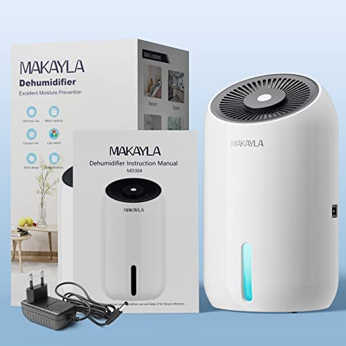 Amazon.com - Dehumidifiers, Makayla Dehumidifier 30 OZ(860ml),2200 Cubic Feet Small Dehumidifier wit