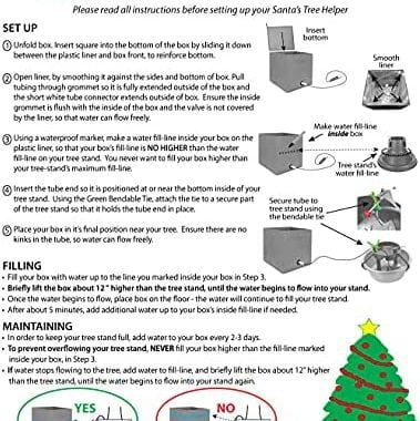 Santa’s Tree Helper Gift Box for Christmas | Automatic Watering System Looks Like a Present to Keep