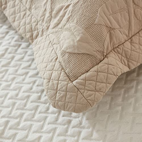 Amazon.com: MarCielo 3-Piece 100% Cotton Oversized Bedspread Set Coverlet Set Lightweight Quilt Set