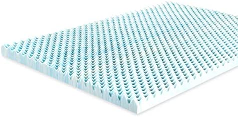 ZINUS 3 Inch Swirl Gel Cooling Memory Foam Mattress Topper / Cooling, Airflow Design / CertiPUR-US C