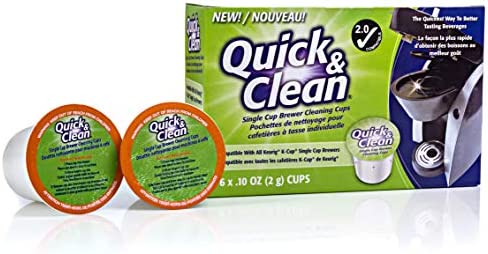 Amazon.com: Quick & Clean 6-Pack Cleaning Cups for Keurig Machines - 2.0 Compatible, Stain Remov