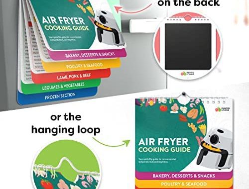 Amazon.com: Air Fryer Cheat Sheet Magnets Cooking Guide Booklet - Air Fryer Magnetic Cheat Sheet Set