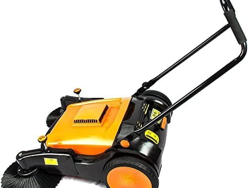 Amazon.com - Industrial Floor Sweeper with Triple Brooms, 38 inch Outdoor and Indoor Hand Push Floor