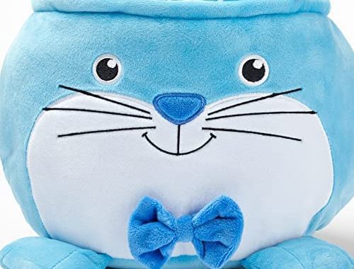 Amazon.com: Let's Make Memories Personalized Furry Critter Easter Basket for Kids - Blue Bunny : Hom