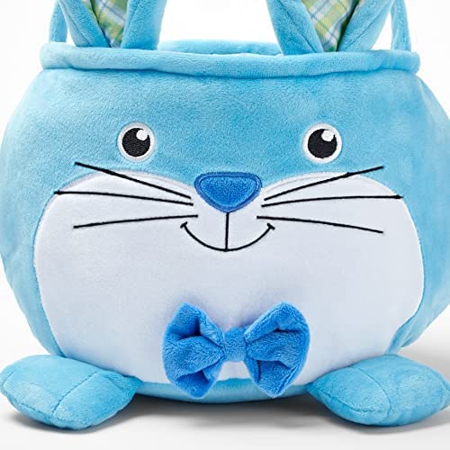 Amazon.com: Let's Make Memories Personalized Furry Critter Easter Basket for Kids - Blue Bunny : Hom