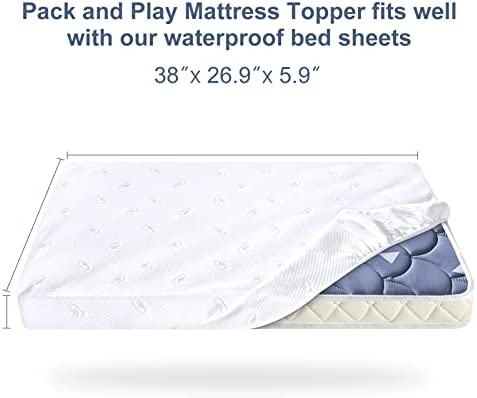 Amazon.com: Pack and Play Mattress Topper Fits for Graco & Baby Trend &Pamo Babe Playard（Siz
