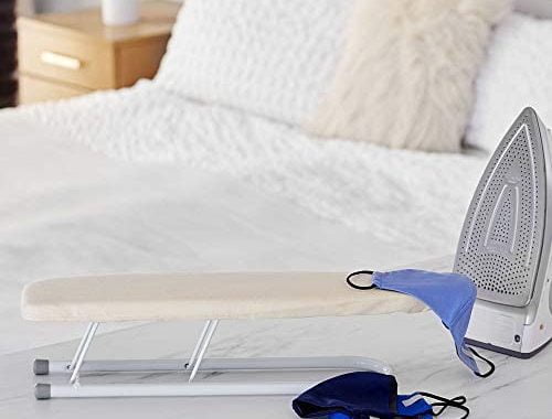 Amazon.com: Household Essentials Basic Sleeve Mini Ironing Board | Natural Cover and White Finish |