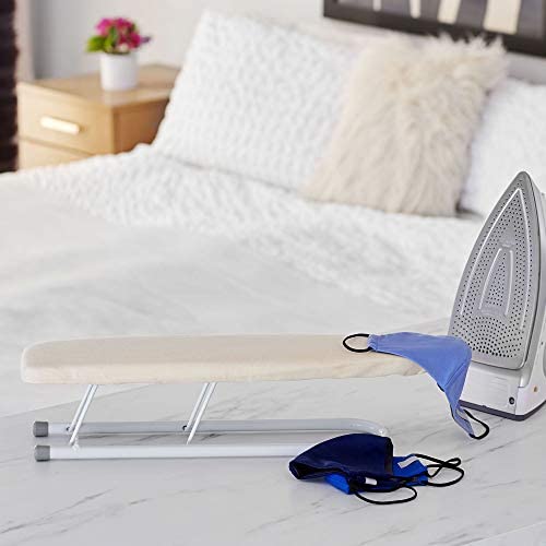 Amazon.com: Household Essentials Basic Sleeve Mini Ironing Board | Natural Cover and White Finish |