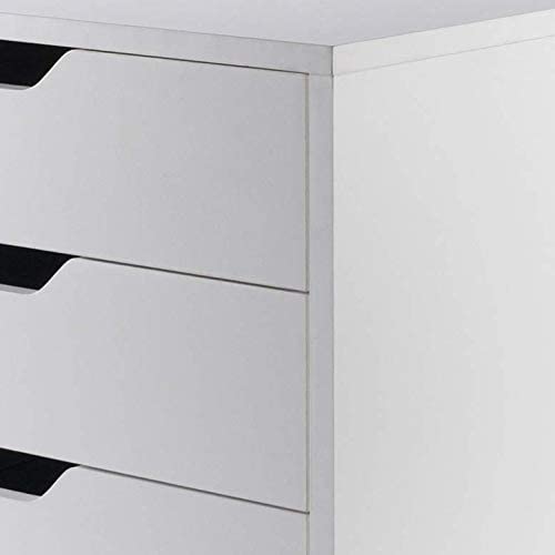 Amazon.com: Winsome Halifax Storage/Organization, 5 drawer, White : Home & Kitchen