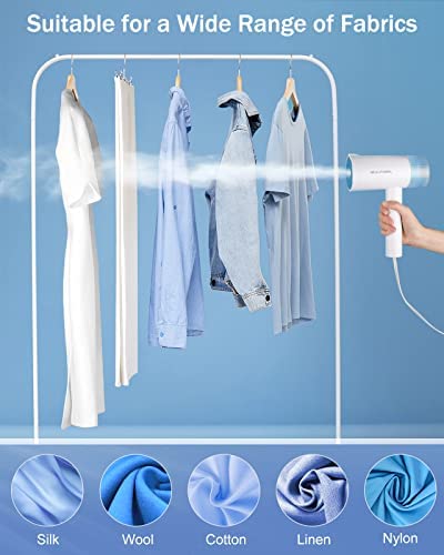 BEAUTURAL Steamer for Clothes, Foldable Handheld Clothing Wrinkles Remover for Garments, 30-Second F