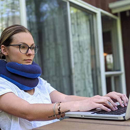 Amazon.com: BCOZZY Neck Pillow for Travel Provides Double Support to The Head, Neck, and Chin in Any