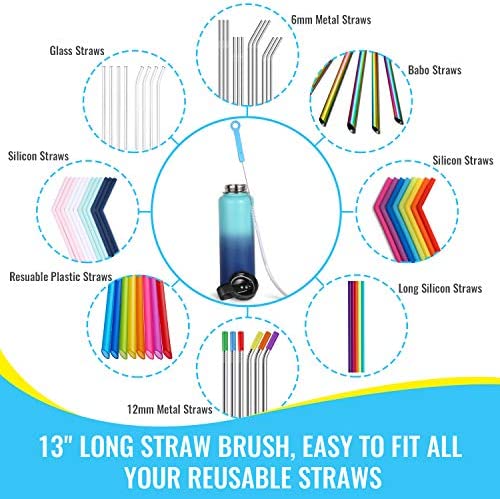 Amazon.com: 16" Bottle Brush Cleaner for Water Bottle - Long Handle Bottle Brush for Cleaning Thermo