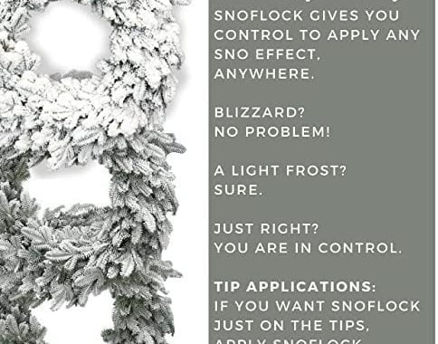 SnoFlock The Original Premium Self-Adhesive Snow Flock Powder with ShimmerSpec | Exclusive Formula |