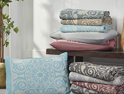 Amazon.com: BNM Oversized Premium Medallion Design Bedspread Set, Cotton-Polyester Blend 3-Piece, Ja