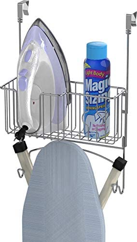 Amazon.com: Simple Houseware Over-The-Door/Wall-Mount Ironing Board Holder, Chrome : Home & Kitc