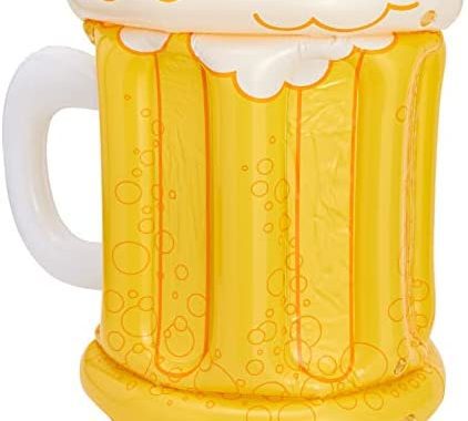 Amazon.com: Inflatable Beer Shaped Cooler for Party Supplies, Summer BBQ (23 in) : Patio, Lawn &