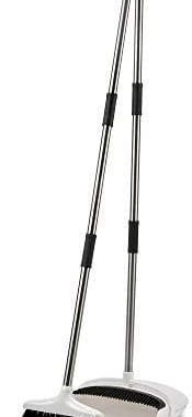 Amazon.com: Broom and Dustpan Set for Home - Premium Long Handled Broom Dustpan Combo - Upright Stan