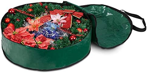 Amazon.com: ProPik Christmas Wreath Storage Bag 36" - Garland Holiday Container with Tear Resistant