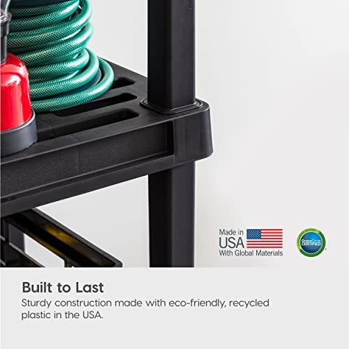 Amazon.com: IRIS USA 4-Tier Shelving Unit, 48" Fixed Height, Medium Storage Organizer for Home, Gara