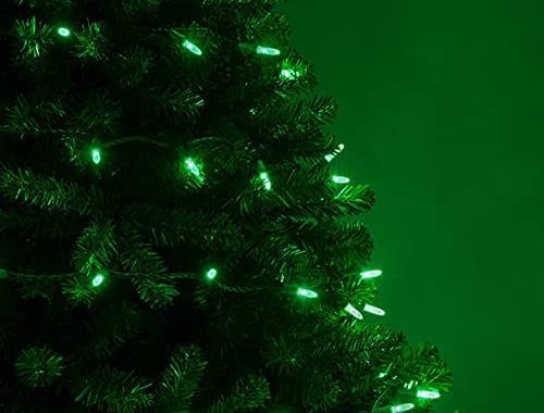 FUNPENY Green Christmas Lights, 150 Count 33FT Incandescent Christmas String Lights, Christmas Decor