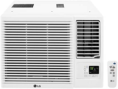 LG LW1216HR 11,500/12,000 230V Window-Mounted Air Conditioner with 9,200/11,200 BTU Supplemental Hea