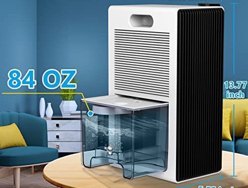 Amazon.com - NineSky Dehumidifier for Home, 95 OZ Water Tank, (800 sq.ft) Dehumidifiers for Bathroom