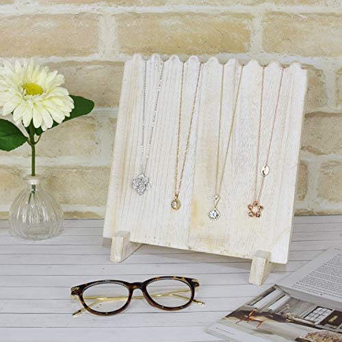 Amazon.com: Mooca Wooden Plank Necklace Jewelry Display Stand for 8 Necklaces, Necklace Display Hold