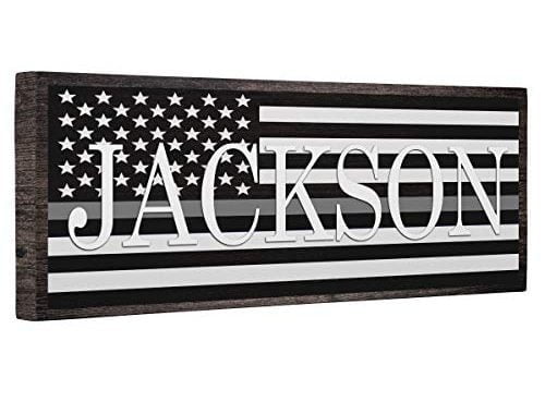 Amazon.com: Corrections Officer Gray Line Flag Canvas Home Décor : Handmade Products