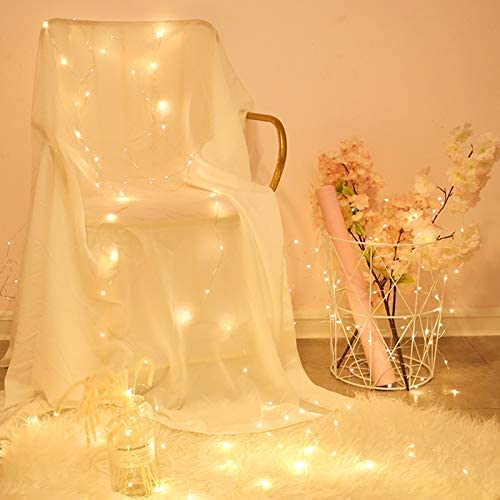 Amazon.com: Twinkle Star 33FT 100 LED Silver Wire String Lights Fairy String Lights Battery Operated