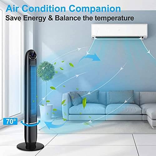 Amazon.com: 48'' Oscillating Tower Fan, Cooling Fan with Remote Control, Digital Timer, Quiet Tower