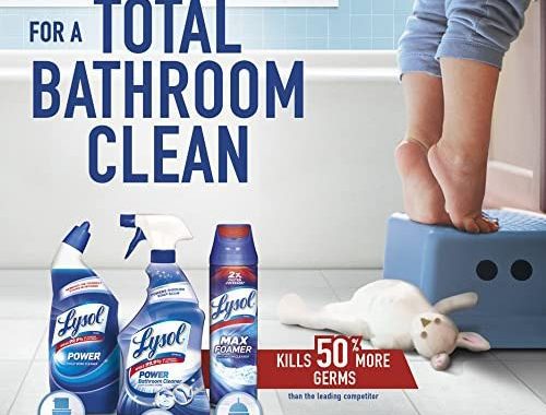 Amazon.com: Lysol Toilet Bowl Cleaner Gel, For Cleaning and Disinfecting, Bleach Free, Ocean Fresh S