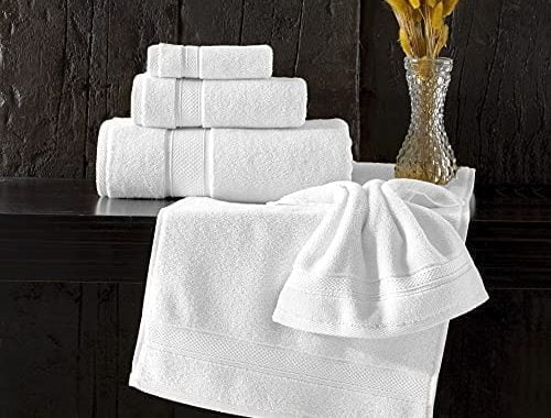 Amazon.com: Nova Luxury Linen - Hotel Quality Turkish Towel Set for Bathroom (6 Pcs Towel Set, Pure