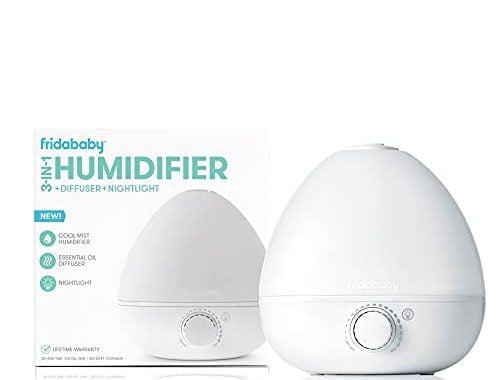 Amazon.com: Frida Baby Fridababy 3-in-1 Humidifier with Diffuser and Nightlight, White : Home &