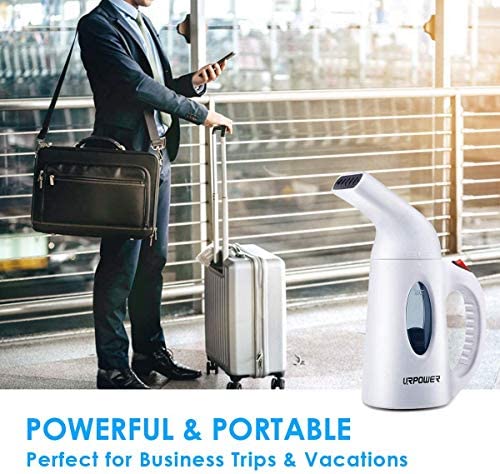 URPOWER Steamer for Clothes Steamer, 130ml Portable Handheld Garment Fabric Steamer Fast Heat-up Pow