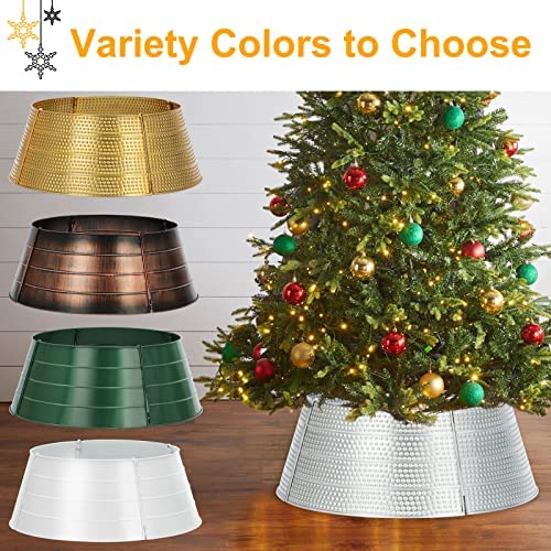 Amazon.com: SUNNYPARK Metal Christmas Tree Collar Decoration, 23.5 Inches Diameter Indoor Outdoor Si