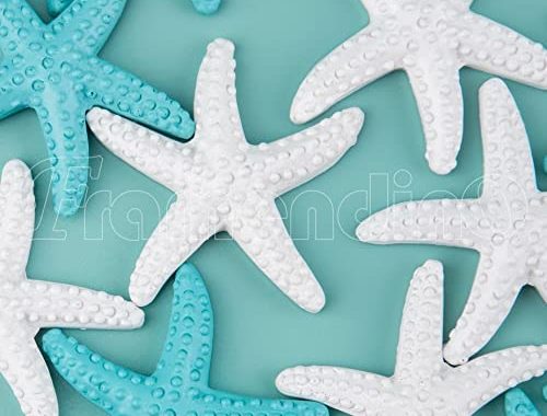 Amazon.com: Framendino, 16 Pack Starfish Ornaments Resin Pencil Finger Starfish Decorative for Weddi