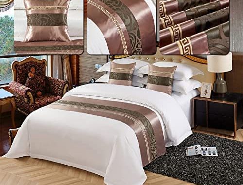 Amazon.com: KOMAGOME Solid Bed Scarf Bed Runner Bedding Scarf Protection for Hotel Guesthouse Resort