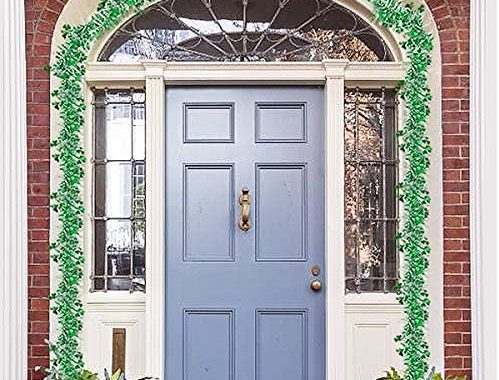 Cosweet 6 Pieces St. Patricks Day Shamrock Clover Tinsel Garland- Green St. Patrick's Day Tinsel for